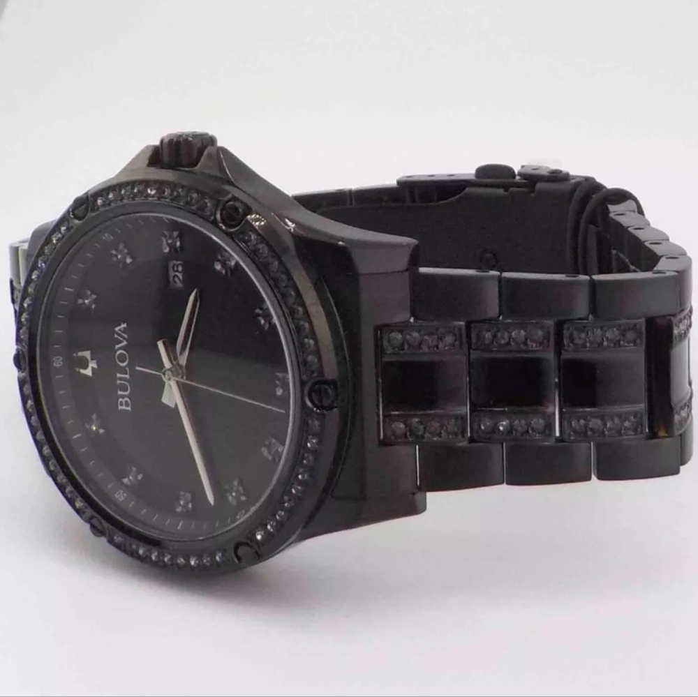 ***BRAND NEW*** Bulova Ion PVD  Stainless Steel Black Dial Watch - Picture 4 of 8